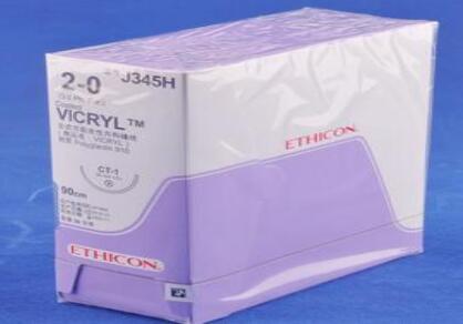 美国强生 ETHICON合成可吸收性外科缝线J345H